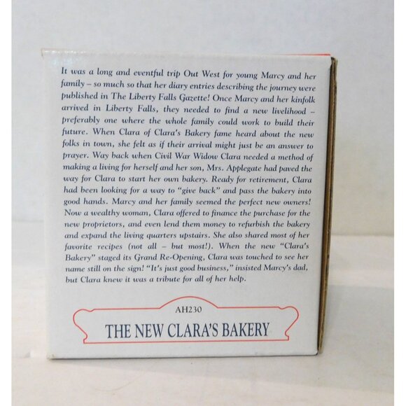 Liberty Falls Collection 1865 The New Claras Bakery 2001 AH230 Hand Painted - Picture 7 of 9